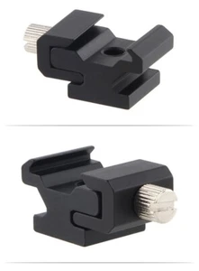 Kaltschuh Blitzschuhhalterung Montageadapter mit 1/4 Stativschraube - Bild 1 von 5