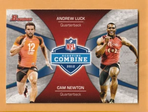 Cam Newton Andrew Luck 2012 Bowman Combine Competition #CCLN Carolina Panthers - Picture 1 of 2