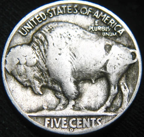 Original Partial Horn Nice FINE 1925-D BUFFALO NICKEL 5¢ FREE S&H! JK71IJ Cover