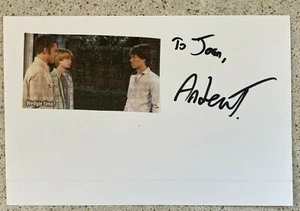 Scheda indice firmata/scritta Andrew Trischitta 4X6 TV Jack on One Life to Live - Foto 1 di 1