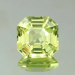 AAA natürlicher brasilianischer grüner Chrysoberyll loser Edelstein Asscher-Schliff 4,25 ct - Bild 1 von 6