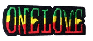 One Love Rasta Embroidered Patch - Bild 1 von 1