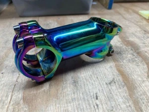 Anodized oil slick stem 70 mm 1 1/8 inch 31.8 +/- 17 degree road mountain bike - Picture 1 of 7