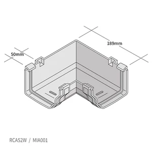 Marley Classic - 90° Internal Gutter Bends - Picture 1 of 6