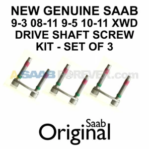 NEW GENUINE SAAB DRIVE SHAFT SCREW KIT 9-3 9-5 XWD 08-11 OEM SET OF 3 13324897 - Picture 1 of 3