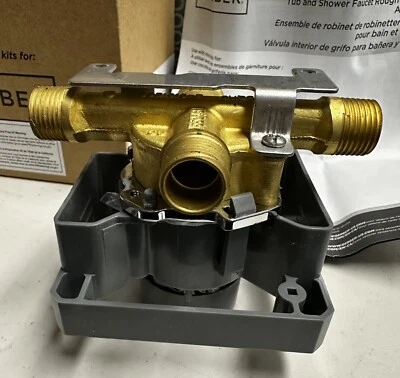 Gerber Treysta Bañera de Latón Ducha Válvula Áspera Horizontal sin Paradas G00GS505 Foto 1 de 4