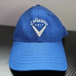 Callaway Golf Embroidered Blue and White Curved Bill Fitted Size S/M Hat - Picture 1 of 8