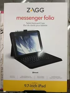 ZAGG Messenger Folio - Bluetooth Tablet Keyboard iPad 9.7" - Picture 1 of 2