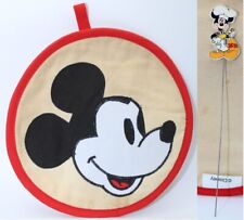 Vintage Disney Hoan Mickey Mouse Embroidered Oven Mitt Pot Holder 8.5