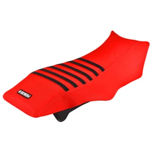 1988-00 Polaris Trail Boss 250 300 350 350L 400 Seat Cover RED / BLACK RIBS #249 - Picture 1 of 5