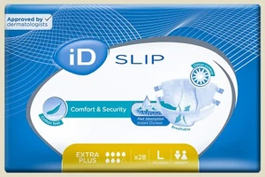 iD Slip Extra Plus - Large - Pack of 28 Incontinence Slips Cotton Feel - 2950ml - Picture 1 of 5