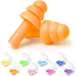 Earplugs for Sleeping Noise Cancelling, Reusable Ear Plugs– Super Soft, Silicone - Picture 1 of 12