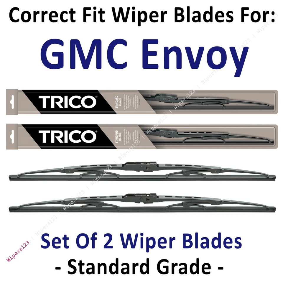 Paquete de 2 escobillas limpiaparabrisas estándar - aptas para GMC Envoy 2002-2009 - 30221x2 Foto 1 de 1