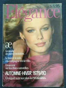 Vintage ELEGANCE PARIS Fashion Magazine • Automne-Hiver 1979/80 •Luscious Photos - Picture 1 of 12