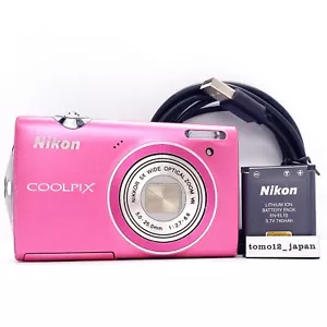 Cámara digital compacta Nikon CoolPix S5100 rosa 12,2 MP 5x zoom óptico de JAPÓN - Imagen 1 de 12