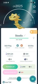 Steelix Shiny Pokemon, PoGo Tr3de *Read Description* Fast and Secure