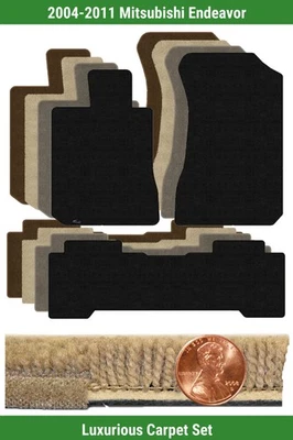 Conjunto de tapete de luxo personalizado para 2004-2011 Mitsubishi Endeavor (3 peças) #10B0 - Imagem 1 de 4
