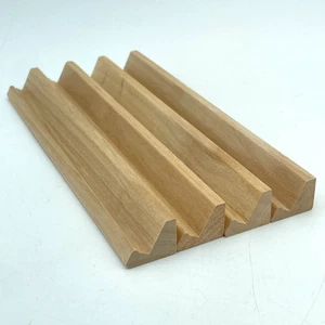 Porta Piastrelle Scarabeo Legno Set 4 Rastrelliere Finitura Naturale Ricambio 6,5" Gioco - Foto 1 di 4