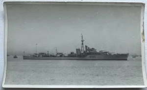 Royal Navy Destroyer. HMS Roebuck. Real Photograph. 1950 - Picture 1 of 2