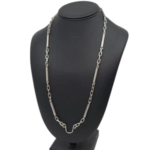 Vintage Sterlingsilber Uhrenkette schwere Gliederkette 25" - Bild 1 von 10