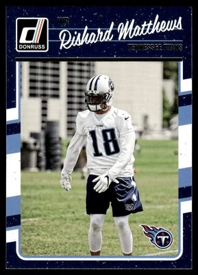 2016 Donruss #282  Rishard Matthews        Tennessee Titans - Image 1 of 2