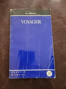 1992 Plymouth Voyager Owners Manual - Bild 1 von 4