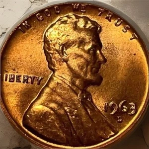 1963-D Penny ! Beautiful! - Picture 1 of 2