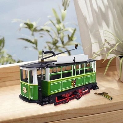 Tramway Classique De Style Rétro, Jouet Polyvalent Pour Bibliothèque, Chambre - Photo 1/4
