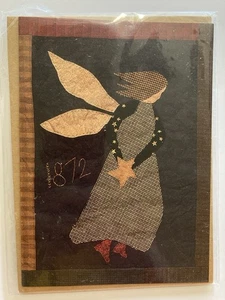 Night Angel Quilt Cards Primitive Quilt Applique One Day In The Country - Picture 1 of 3