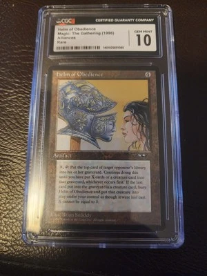 Helm of Obedience GEM MINT 10 Magic The Gathering 1996 - Image 1 of 2