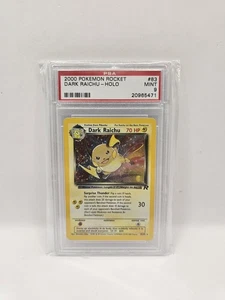 Pokemon Card Dark Raichu 83/82 Team Rocket PSA 9 Full Art ENG Mint - Imagen 1 de 5