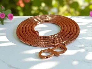 100 % Copper Snake Chain Oxidized Copper Chain Necklace Pure Copper Chain Solid - Picture 1 of 7