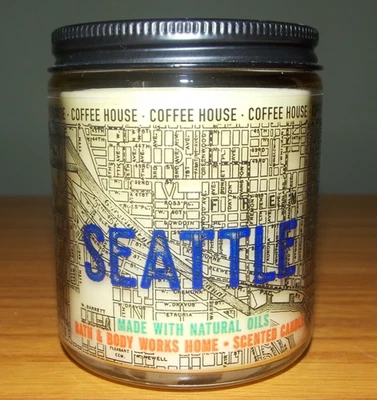 NEW Bath & Body Works SEATTLE Coffee House Single Wick Scented Candle 7 oz. - Image 1 of 4