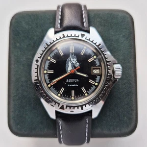 UdSSR seltene Uhr Vostok Amphibia Original Automatik Taucher 2416B SU Pferd - Bild 1 von 10