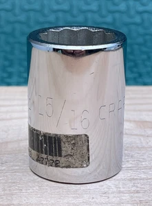 Enchufe Craftsman 3/4 unidad 12 pt 15/16 pulgadas - Serie G No. 47772... Hecho en USA - Imagen 1 de 8