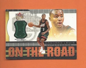 2001-02 Ultra on the Road Rashard Lewis camiseta usada en el juego #3 Seattle Supersonics - Imagen 1 de 1