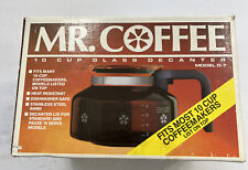 VTG 1991 MR COFFEE 10 CUP coffee POT DECANTER MODEL D-7 glass maker drip machine