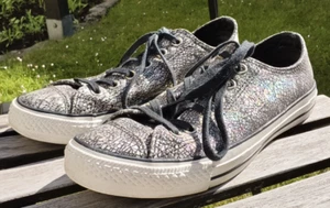 Converse Chucks 39.5 Chuck Taylor-Low Top- Leder bunt-toller Effekt - gebraucht - Bild 1 von 7