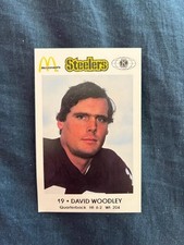 MCDONALD'S PITTSBURGH STEELERS POLICE 1984  - #19 DAVID WOODLEY - CARD