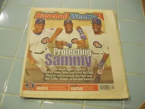 Baseball Weekly March 6-12, 2002 Alou - Sosa - McGriff Newspaper / Magazine Cubs - Picture 1 of 1
