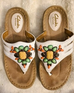 Clarks Artisan Sandalen/verziert in einwandfreiem Zustand Damengröße 7M - Bild 1 von 6