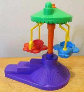 Little People Fun Park Carnival Plane TOY Fisher Price Spin Swing Airplane Merry - Picture 1 of 6