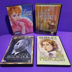 Classic TV and Movie DVD Lot Carol Burnett Show The Lucy Show Alred Hitchcock  - Picture 1 of 8
