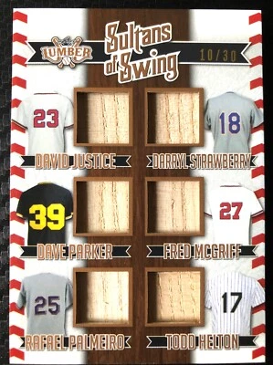 LEAF Justice 2022/Strawberry/Parker/McGriff/Palmeiro/Helton Game-Used Relic/30 Foto 1 de 3