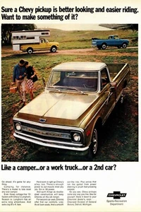 1969 Chevy Truck Better Riding Ad POSTER | 24X36 Inch | Vintage classic - Picture 1 of 2