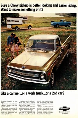 1969 Chevy Truck Better Riding Ad POSTER | 24X36 Inch | Vintage classic - Image 1 of 2