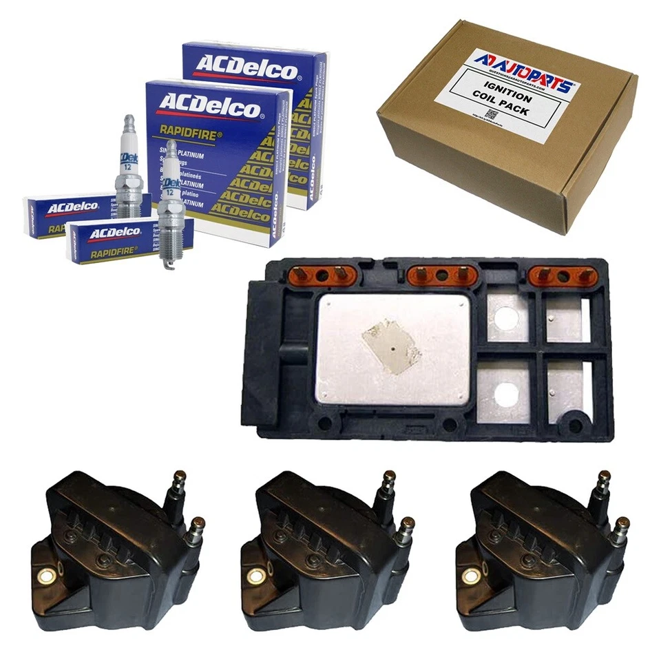 1 个点火控制模块 + 3 个点火线圈 + 6 个原始设备制造商白金火花塞 — 第 1/4 张图片