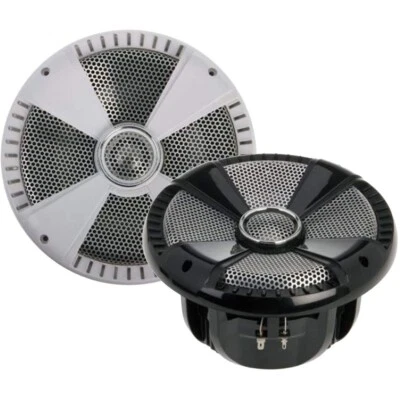 Soundstream MCS.80 250 Watt 8" Marine Boat UTV 2-Way Speakers W Grilles Pair