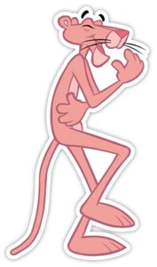 Pink Panther laughing sticker decal 3" x 5" - Picture 1 of 1