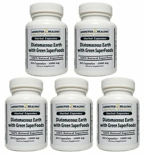 300 Diatomaceous Earth with Green SuperFoods Capsules - Picture 1 of 8